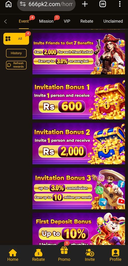 666PK bonuses