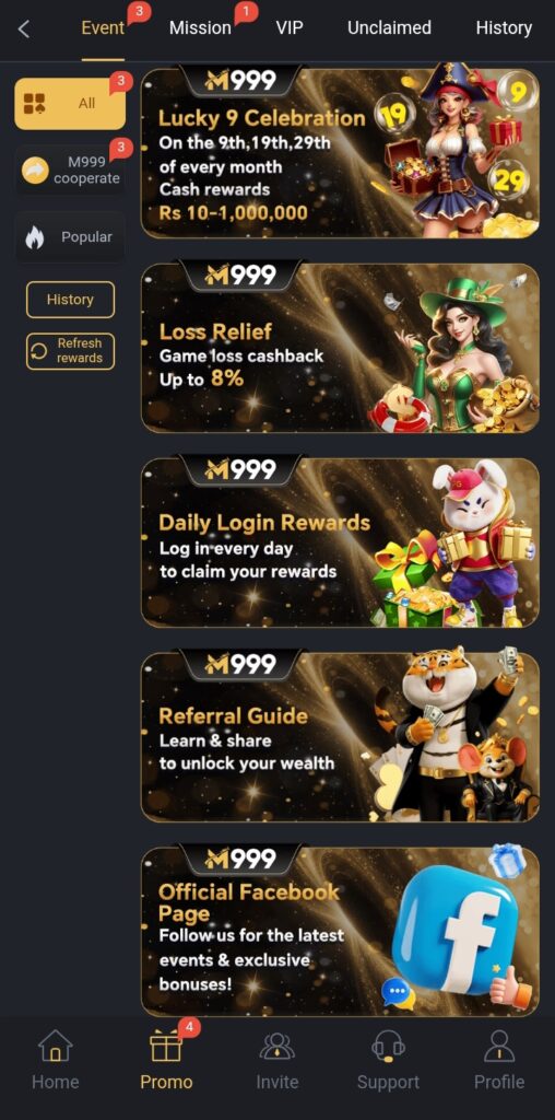 M 999 bonuses