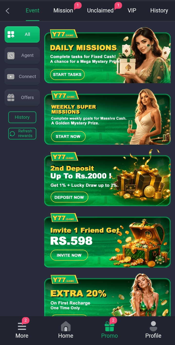 Y 77 bonuses